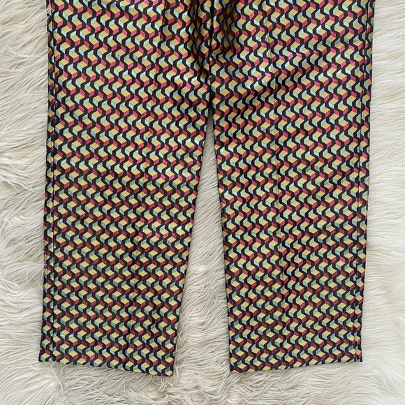 Anthropologie Metallic Patterned Trousers - Picture 10 of 12